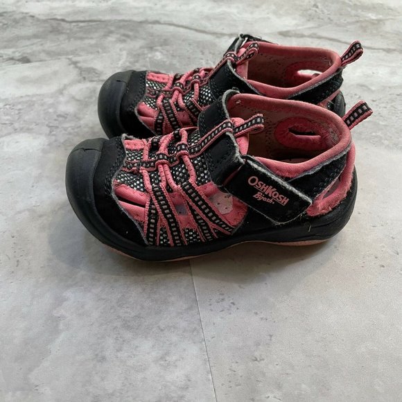 OshKosh B’gosh Girls Mesh Athletic Bumptoe Sandal‎ - Picture 4 of 6